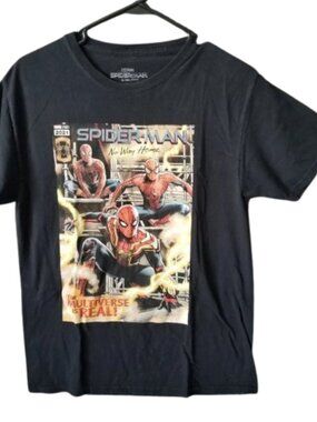 Spiderman No Way Home Black T Shirt M